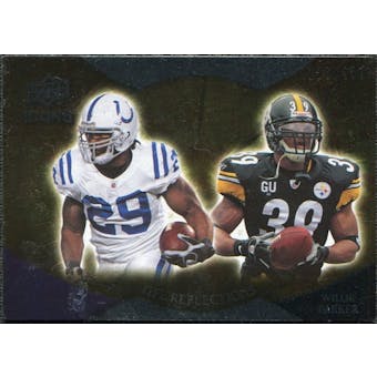 2009 Upper Deck Icons NFL Reflections Silver #RFAP Joseph Addai Willie Parker /450