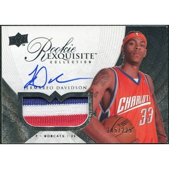 2007/08 Upper Deck Exquisite Collection #69 Jermareo Davidson Rookie Patch Autograph /225