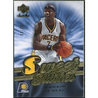 2007/08 Upper Deck Sweet Shot Stitches Patches #JO Jermaine O'Neal /35