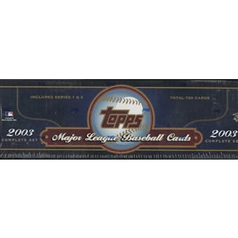 2003 Topps Baseball Retail Factory Set (Box) (Blue)