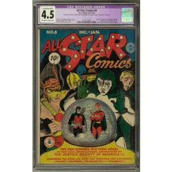 All Star Comics #8 CGC 4.5 (OW-W) Restored *1252114001*