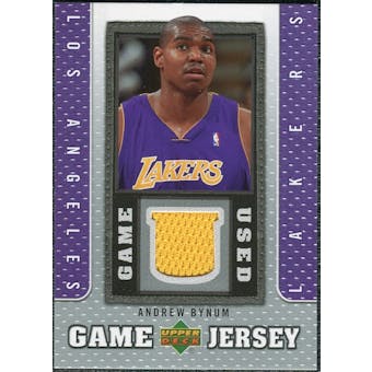 2007/08 Upper Deck UD Game Jersey #BY Andrew Bynum