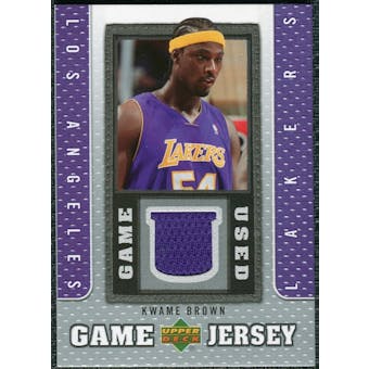 2007/08 Upper Deck UD Game Jersey #KW Kwame Brown