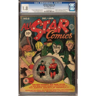 All Star Comics #8 CGC 1.8 (C-OW) *1253961001*