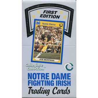 1990 Collegiate Collection Notre Dame Football Hobby Box
