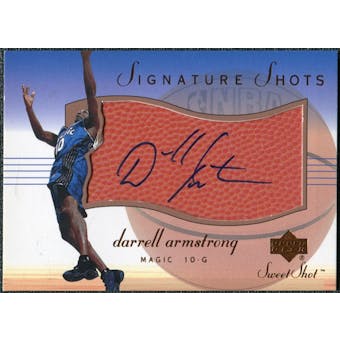 2001/02 Upper Deck Sweet Shot Signature Shots #DAS Darrell Armstrong Autograph