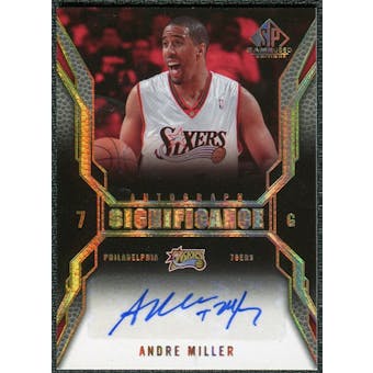 2007/08 Upper Deck SP Game Used SIGnificance #SIAM Andre Miller Autograph