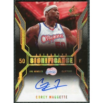2007/08 Upper Deck SP Game Used SIGnificance #SICM Corey Maggette Autograph