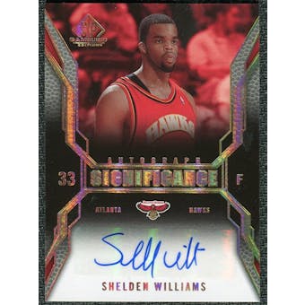 2007/08 Upper Deck SP Game Used SIGnificance #SISW Shelden Williams Autograph