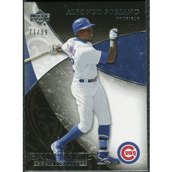2007 Upper Deck Exquisite Collection Rookie Signatures #100 Alfonso Soriano /99