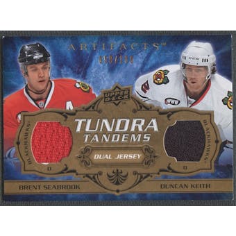 2008/09 Artifacts #TTBD Brent Seabrook & Duncan Keith Tundra Tandems Jersey #059/100