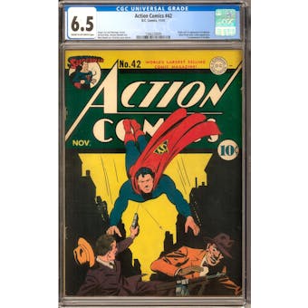 Action Comics #42 CGC 6.5 (C-OW) *1266220009*