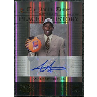 2010/11 Playoff Contenders Patches Place in History Autographs Gold #8 Amare Stoudemire /49