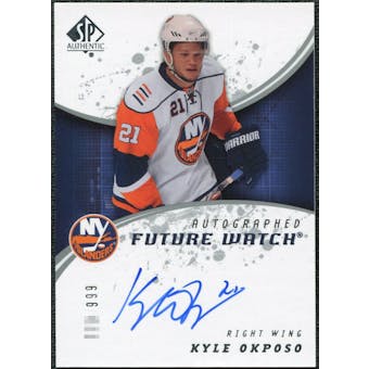 2008/09 Upper Deck SP Authentic #200 Kyle Okposo RC Autograph /999