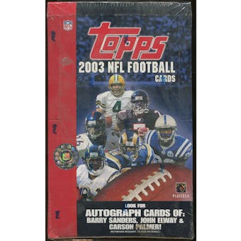 2003 Topps Football Retail 36 Pack Box
