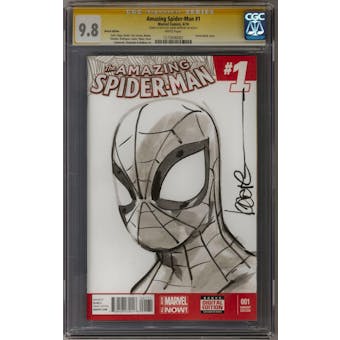 Amazing Spider-Man #1 CGC 9.8 (W) Signature Series/Sketch Cover (Kaare Andrews) *1272696001*