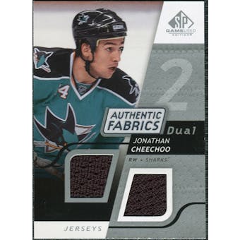 2008/09 Upper Deck SP Game Used Dual Authentic Fabrics #AFCH Jonathan Cheechoo