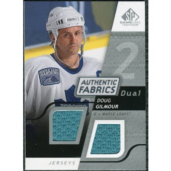 2008/09 Upper Deck SP Game Used Dual Authentic Fabrics #AFDB Doug Gilmour