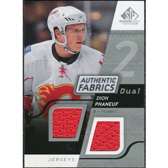 2008/09 Upper Deck SP Game Used Dual Authentic Fabrics #AFDP Dion Phaneuf