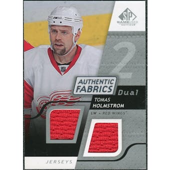 2008/09 Upper Deck SP Game Used Dual Authentic Fabrics #AFHO Tomas Holmstrom