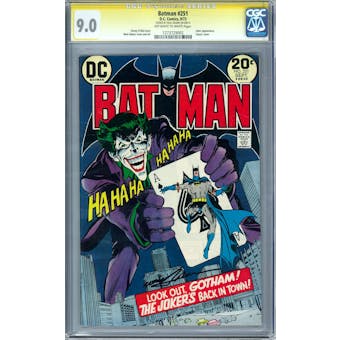 Batman #251 CGC 9.0 (OW-W) Signature Series Neal Adams *1273729002*