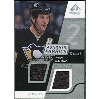 2008/09 Upper Deck SP Game Used Dual Authentic Fabrics #AFME Ryan Malone