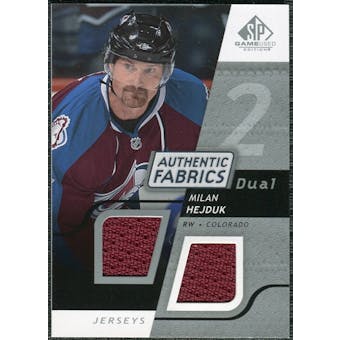 2008/09 Upper Deck SP Game Used Dual Authentic Fabrics #AFMH Milan Hejduk