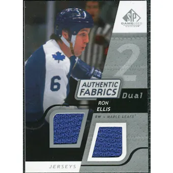 2008/09 Upper Deck SP Game Used Dual Authentic Fabrics #AFRE Ron Ellis