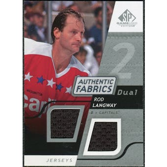 2008/09 Upper Deck SP Game Used Dual Authentic Fabrics #AFRL Rod Langway