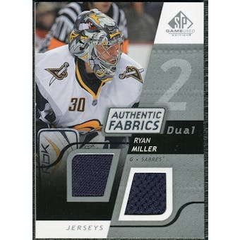 2008/09 Upper Deck SP Game Used Dual Authentic Fabrics #AFRM Ryan Miller