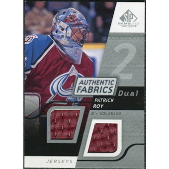 2008/09 Upper Deck SP Game Used Dual Authentic Fabrics #AFRO Patrick Roy
