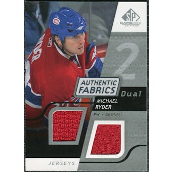 2008/09 Upper Deck SP Game Used Dual Authentic Fabrics #AFRY Michael Ryder