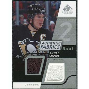 2008/09 Upper Deck SP Game Used Dual Authentic Fabrics #AFSC Sidney Crosby
