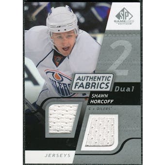 2008/09 Upper Deck SP Game Used Dual Authentic Fabrics #AFSH Shawn Horcoff