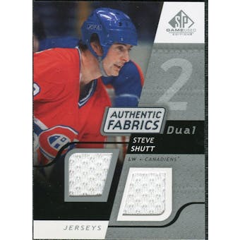 2008/09 Upper Deck SP Game Used Dual Authentic Fabrics #AFSS Steve Shutt