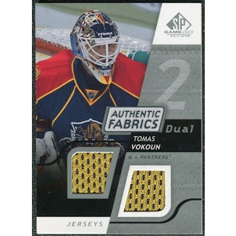 2008/09 Upper Deck SP Game Used Dual Authentic Fabrics #AFVO Tomas Vokoun