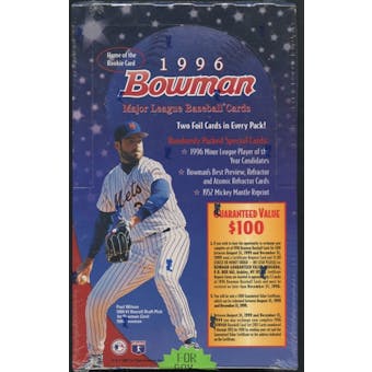 1996 Bowman Baseball Retail Box