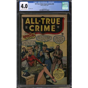 All-True Crime Cases Comics #26 CGC 4.0 (C-OW) *1275055020*