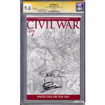 Civil War #7 CGC 9.6 Sketch Cover McNiven Vines Signature Series CGC 9.6 (W) *1276188006*