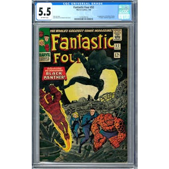 Fantastic Four #52 CGC 5.5 (OW) *1276505018*
