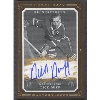 2008/09 UD Masterpieces #MBDD Dick Duff Brushstrokes Brown Auto