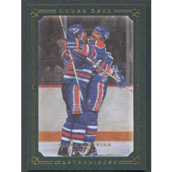 2008/09 UD Masterpieces #45 Glenn Anderson Green #08/99