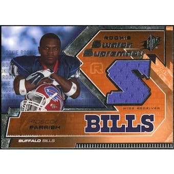 2005 Upper Deck SPx Rookie Swatch Supremacy #RSRP Roscoe Parrish