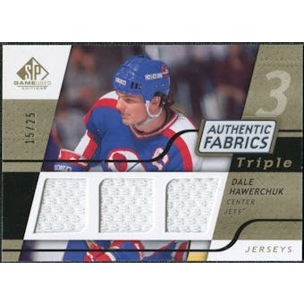 2008/09 Upper Deck SP Game Used Triple Authentic Fabrics Gold #3AFHA Dale Hawerchuk /25