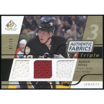 2008/09 Upper Deck SP Game Used Triple Authentic Fabrics Gold #3AFHO Marian Hossa 2/25