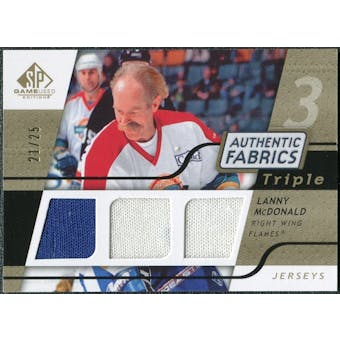 2008/09 Upper Deck SP Game Used Triple Authentic Fabrics Gold #3AFMD Lanny McDonald /25