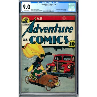 Adventure Comics #58 CGC 9.0 (OW) *1279155001*