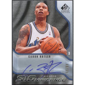 2009/10 SP Game Used #SCR Caron Butler SIGnificance Auto #48/99