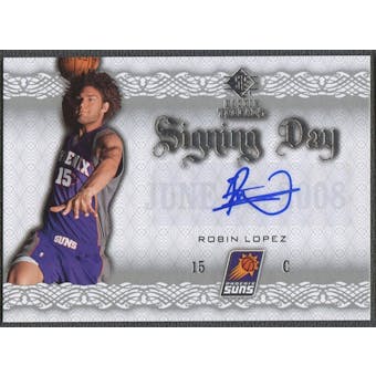 2008/09 SP Rookie Threads #SDRL Robin Lopez Signing Day Auto