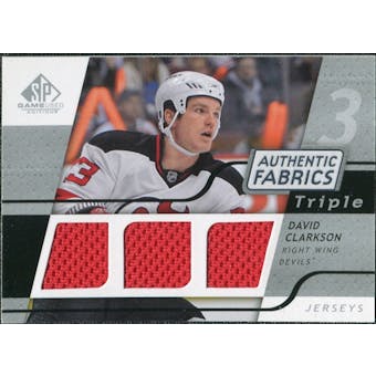 2008/09 Upper Deck SP Game Used Triple Authentic Fabrics #3AFCL David Clarkson